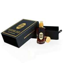 Mukhallat Al Zafran Perfume Oil 12ML (0.40 OZ) With Black Gift Box By Intense Oud | Long Lasting, Exotic, Spicy, Sweet Scent.