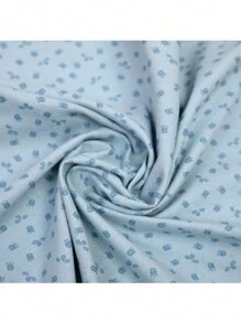 套件 3 婴儿毯法兰绒 Papi 80cmx80cm 男孩女孩 100% 纯棉 - 藍色 - 查看 3