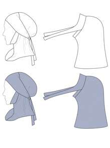 1 pieza Accesorio de abaya para mujer, gorro turbante de color liso, ajustable con cordón, transpirable y cómodo, banda ancha elástica, absorbente y antideslizante, versátil para uso diario, deportes, yoga, atuendos de moda