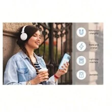 Wireless Compatible External Battery For IPhone X 12, 13, 14, 15, White And Silver 6000 Ma 10000ma - blanco plateado10000mA - 查看 3