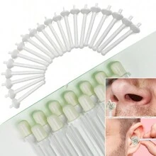 WAXKISS 10/ 100 حزمة أدوات إزالة شعر الأنف بطريقة آمنة ومريحة، أداة الشمع المصنوعة من شمع النحل الآمنة