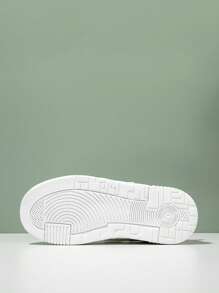 1 Pair Kids Unisex Pu Hook And Loop Design Flat Non-Slip Casual Sport Shoes, Suitable For All Seasons - Green - View 7
