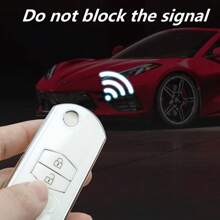 Solid Color Car Key Case Compatible With Mazda