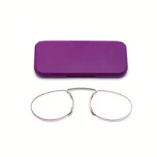 Nasenklemmen Lesebrille, ohne Bügel, Klargläser, portabler Kartengröße, unverzichtbar zum Lesen, kann an Handye angebracht werden, unisex