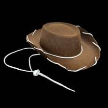 Small Size Western Cowboy Hat, Essential For Parties, Costume Parties, And Masquerades - Khaki - View 5