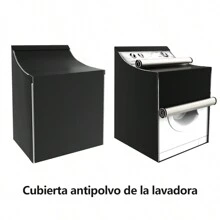 Home Use Appliance Covers, Sunproof Dustproof Waterproof Washer Dryer Covers, Universal Top And Front Load Washing Machine Covers - Black - View 1