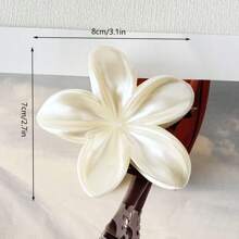 2pcs/Set Women's Elegant Multi-Color Marble Acrylic Daisy Flower Hair Clips, Suitable For Buns, Ponytails, Versatile Daily Accessories Hair Claws Claw Clips Hair Jaw Clip Hair Clamps Hair Clutch Hair Catcher Clip