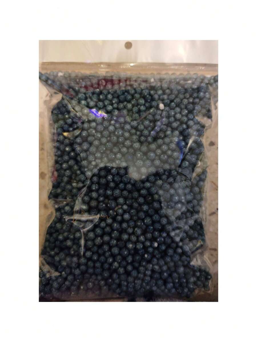 Microbead Bag For Bubble Balloon Decoration Ornament 30 Grams Colored Microbead Bag - Black - View 1