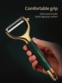 1-2 件套不锈钢削皮器、土豆和蔬菜切片器，适用于厨房，轻松削皮和切片水果和蔬菜