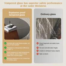 FXLTSBL Modern Glass Coffee Table For Living Room, Sofa, Side Table, Couch Table, Coffee Table, Tea Table - Grey - View 9