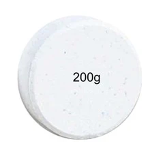 Kit 10 un Cloro em Pastilha 200g Hidroall para Piscina Limpeza e Manutenção para  Clorador Flutuante - Branco - Visão 8