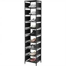 10 Tier Shoe Rack Metal Narrow Shoe Rack For 10 Pairs Tall Shoe Rack Space Saving Shoe Organizer For Living Room Entryway Hallway And Cloakroom - Variant1 - View 6