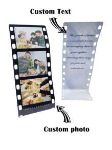 1 件定制相框，个性化胶片照片礼品架定制情侣照片闺蜜家庭记忆周年纪念礼物送给她有意义的照片纪念品