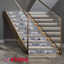 13Pcs Staircase Stickers Stair Riser Mural Vinyl Wall Tiles Decals Adhesive Self - 13PCS - View 2