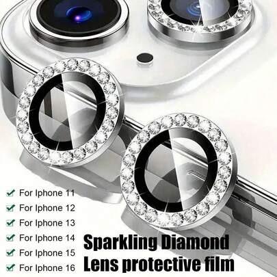 1 set de protecteurs d'objectif de caméra en argent, en verre trempé, anti-rayures, anti-chocs, photographie ultra HD sans perte, reproduction des couleurs réaliste, compatible avec 17 Pro Max/17 Pro/17 Air/17/16 Pro Max/16 Pro/16 Plus/16/15 Pro Max/15 Pro/15 Plus/15/14/13/12 et autres modèles.