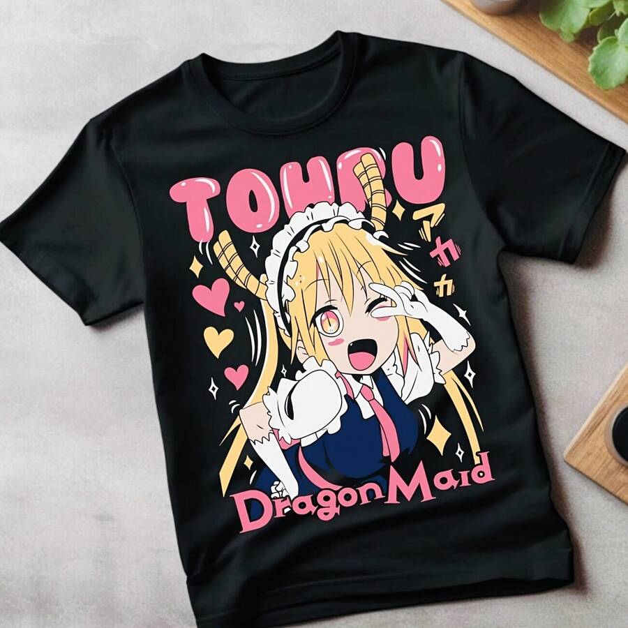 Tohru T-Shirt Kobayashi-San Chi No Maid Dragon Girl Waifu Anime Shirt All Size