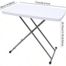 Square Folding Laptop Table Small Computer Desk, Adjustable Table Snack Desk Dining Laptop Tray Folding Laptop Table Personal Folding Table