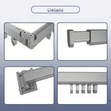 Tri Fold Clothing Rack With Extended Arm Expandable Clothes Drying Rack Collapsible Hanging Clothes Rack Wall Mount Hanger Dryer Rack Space Saver For Laundry Room Balcony Apartment - Gray - View 4