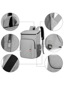 Thermal Cooler Backpack Capacity 23L Waterproof Portable Picnic Hot Cold