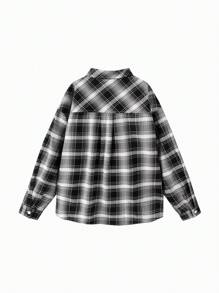 Balabala 兒童格子鈕釦襯衫，多功能春季風格