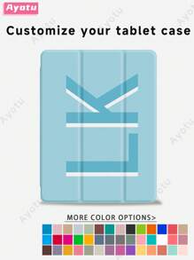 Customized Text 10th Gen Protective Case, Personalized Leather Cover Compatible With IPad 7/8/9th 10.2", Galaxy Tab S7/S8 11", Tab A7 Lite 8.7", DIY Tablet Protective Shell, Creative DIY Case, Kids, Family, Pets Customized Gift For Birthday, Anniversary, New Year, Back To School - Multicolor - View 9