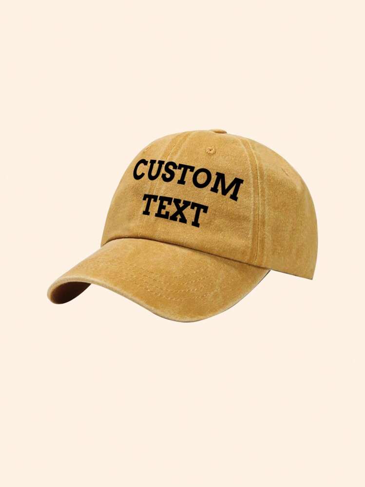 1pc Personalized Washed Unisex Kids Baseball Cap, Retro Distressed Fashionable Versatile Sun Hat, Customizable Team, Class, Family Logo Or Name, Suitable For All Seasons Outdoor, Party And Gifting (Birthday, New Year, Holiday), Multi-Functional, Quick Dry, Ornamental, Letter, Stylish, Tidy, Soft, Modern, Colorful, Cute, Adorable, Casual, Custom, Personalized, Unique, Customized, Baby Gifts, Ideal Gifts For Him, Ideal Gifts For Her, Son, Daughter - Multicolor - View 13