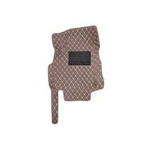 Vonzasi Car Floor Mats For Renault For Clio 4 2012-2018,Full Coverage All Weather Non-Slip Premium Leather,Coffee