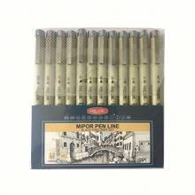 Set de 7 Plumas de Punta Fina Multi-Tamaños para Dibujo y Escritura Precisa | Plumas Resistente al Agua para Arte y Escritura Detallada - Negro - Ver 3