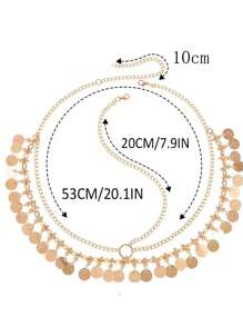 1 pieza Tocado de cabeza con lentejuelas onduladas con flecos dorados, elegante joyería de novia cadena para el cabello, adecuado para que las mujeres lo usen en fiestas, reuniones y actuaciones