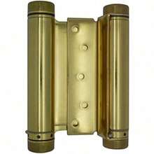 6" Double Action Spring Hinge, Saloon Swinging Cafe Door Hinge, Swing Door Hinges, Door Swing Commercial Grade Double Swing Hinges, Heavy Duty Door Hinge, Polished Brass, 1 Unit - Polished Brass - View 1
