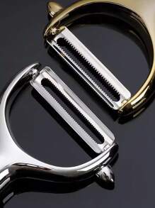 1-2 件套不锈钢削皮器、土豆和蔬菜切片器，适用于厨房，轻松削皮和切片水果和蔬菜