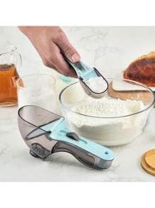 3 Pcs Adjustable Measuring Spoons Plastic Measuring Spoons Baking Kitchen Utensils Plastic Measuring Spoons Adjustable Measuring Spoons Set