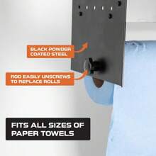 Garage Paper Towel Holder Wall Mount With Shelf,Garage Organization And Storage Shed Organizer For Shop Towels, Trailer Accessories For Inside Workshop