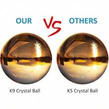 Crystal Ball With Wooden Stand 80mm K9 Photography Crystal Ball Clear Crystal Ball Clear Lens Ball Glass Ball For Meditation Divination Art Decoration - 80MM - View 4