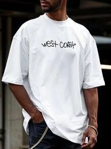 Oversized Streetwear Smile Old School T-Shirt REF 7089 VEST NERD - trắng - Xem 4