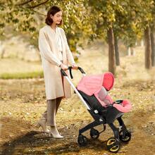Push & Go! Reversible Stroller | Easy One-Hand Fold & Compact Travel Design | Portable With Adjustable Sunshade - The Ultimate Christmas Gift For New Parents.There Are Many Colors To Choose From. - Pink - View 5