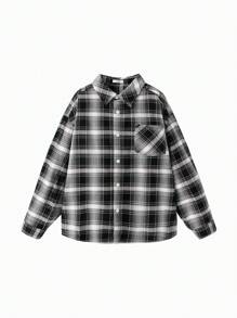 Balabala 兒童格子鈕釦襯衫，多功能春季風格