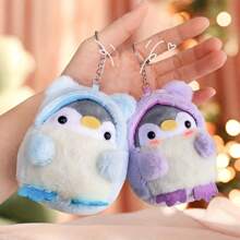 Cute Bear Transforming Penguin Keychain , Cartoon Backpack Doll Pendant, Anime Bag Accessories Key Chain, Best Gift For Woman, Christmas, Halloween, Thanksgiving Day