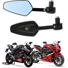 MOLOLAN 2 Piezas De Espejo Moto Retrovisor Lateral Deportivo Universal Estilo Diamante Motocicleta Cuatrimoto Rotacion de 360 Grados,Los espejos retrovisores de motocicleta se adaptan a la mayoría de las motocicletas. Espejo retrovisor especial para motocicleta, a prueba de golpes y anticaídas.Espejo retrovisor universal para motocicleta , espejo retrovisor deportivo para motocicleta, espejo retrovisor para motocicleta de carreras callejeras a prueba de golpes,Los espejos retrovisores de motocicleta se adaptan a la mayoría de las motocicletas. Espejo retrovisor especial para motocicleta, a prueba de golpes y anticaídas. - Negro - Ver 4