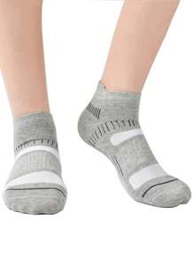 1 双柔软透气网眼船袜，防滑防摩擦运动短袜，适合旅行、跑步等活动，男女通用成人尺码 - 彩色 - 查看 12