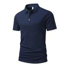 3 Pieces Men'S Short-Sleeve Polo Shirts For Summer, Featuring A Classic Collar, Solid Colors, And Suitable For Casual Sports Wear.