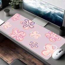 Flowers Mouse Pad Aesthetics Art Desk Mat Rubber Base With Stitched Edge Non-Slip Desk Accessories XL Mousepad For Office Home As Gifts For Men Women Birthdays,Back To School,Halloween