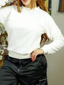 sueter cuello redondo tipo blusa para toda la ocasion - Blanco - Ver 2