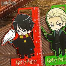 WB 1PC Harry Potter Semn de carte riglă cu licență oficială Personaj de desene animate Harry Malfoy Snape Ron Hogwarts pentru lectură Markere de scriere creative Harry Potter Fan sau colecție de marcaje