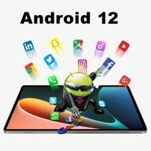 Tablet 8GB+256GB 10.1 Inch Screen 5G Calls MT6797 Processor Gray Large High Definition Long Standby Time - Grey - View 3