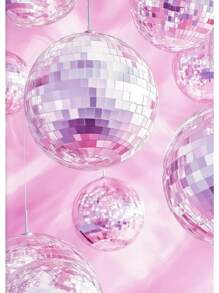 1 张海报热门蓝色墙壁艺术迪斯科舞厅家居装饰印刷少女柔软学院风多巴胺帆布画礼物无框架 - 彩色 - 查看 18