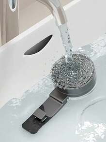 1 件/3 件现代灰色金属肥皂盒带吸盘，壁挂式肥皂架带排水，浴室搁板收纳架，浴室配件，无损安装