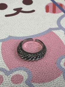 1 Stück verstellbarer offener Ring, hypoallergen kariertes Muster, Unisex Modeaccessoire geeignet für den täglichen Gebrauch und als Geschenk, perfekt für Valentinstag, Weihnachten und Muttertag