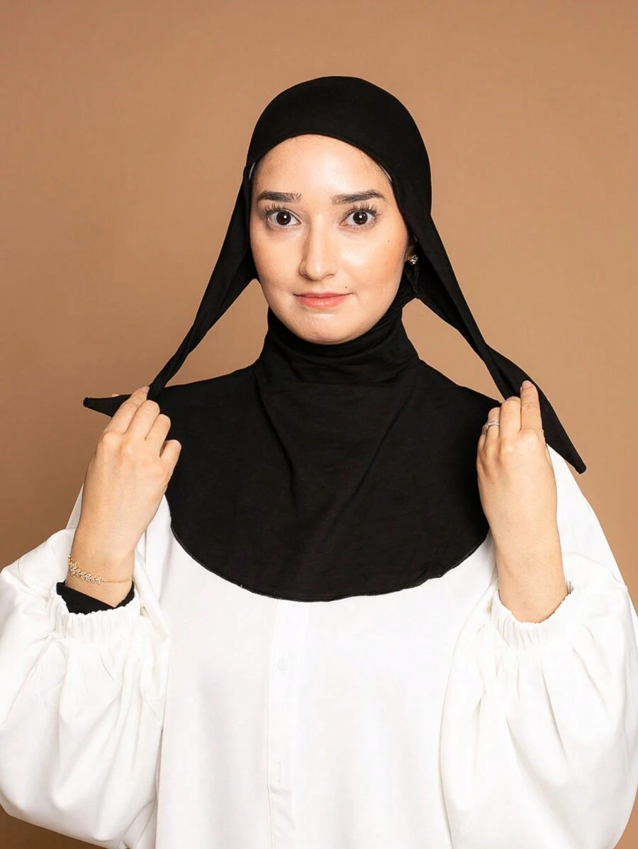 1 Phụ kiện Abaya cho nữ, mặt nạ Balaclava trơn có dây rút, băng đô co giãn thoáng khí, khăn xếp, mũ bandana, đa chức năng cho cuộc sống hàng ngày, thể thao, yoga, thể dục và thời trang cho trang phục