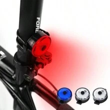 Led Lamps Bicycle Taillight Colorful Light Changing Bike Outdoor Riding Flashing Light Warning Cycling Safety Lights Flashlight - Round Bicycle Light - View 1